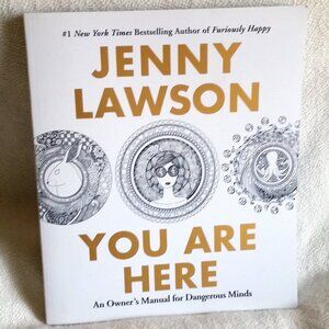 Jenny Lawson "You Are Here" Coloring and Activity Book for Adults NOWT